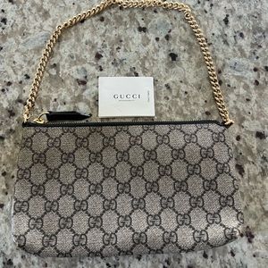 Gucci monogram small pouchette/purse